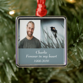 Adorno Metálico Memorial fotográfico personalizado Keepsake para s