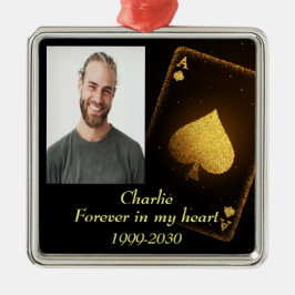 Adorno Metálico Memorial fotográfico personalizado Keepsake para s