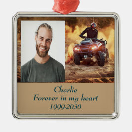 Adorno Metálico Memorial fotográfico personalizado Keepsake para s