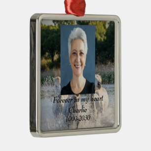 Adorno Metálico Memorial fotográfico personalizado Keepsake para s