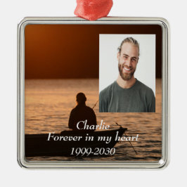 Adorno Metálico Memorial fotográfico personalizado Keepsake para s