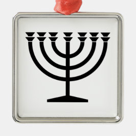 Adorno Metálico Menorah judía (símbolo del judaísmo)