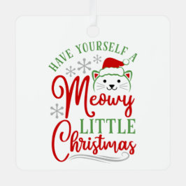 Adorno Metálico Meowy Pequeños Navidades