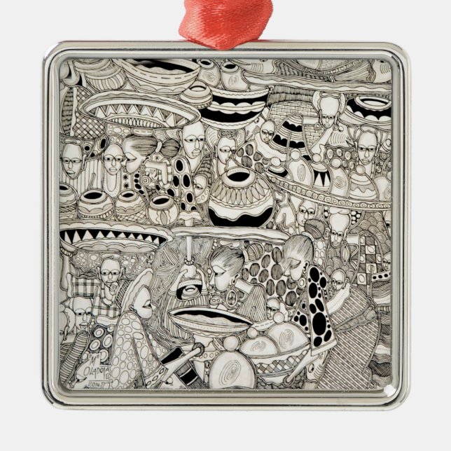 Adorno Metálico Mercado (Frente)