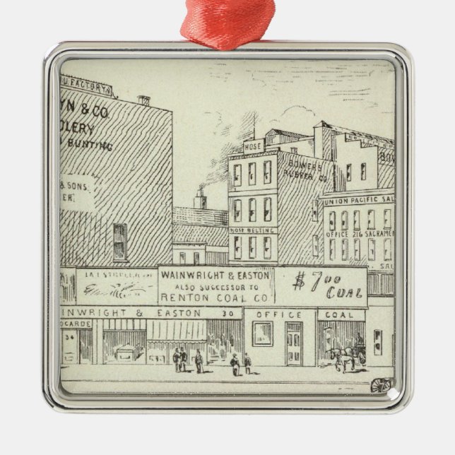 Adorno Metálico Mercado, Sacramento y California North Side (Frente)