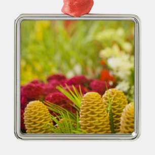 Adorno Metálico Mercado semanal de frutas y verduras del viernes.