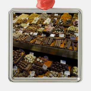 Adorno Metálico Mercat de Sant Josep, caramelos de chocolate surti