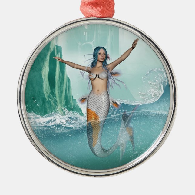 Adorno Metálico Mermaid (Frente)