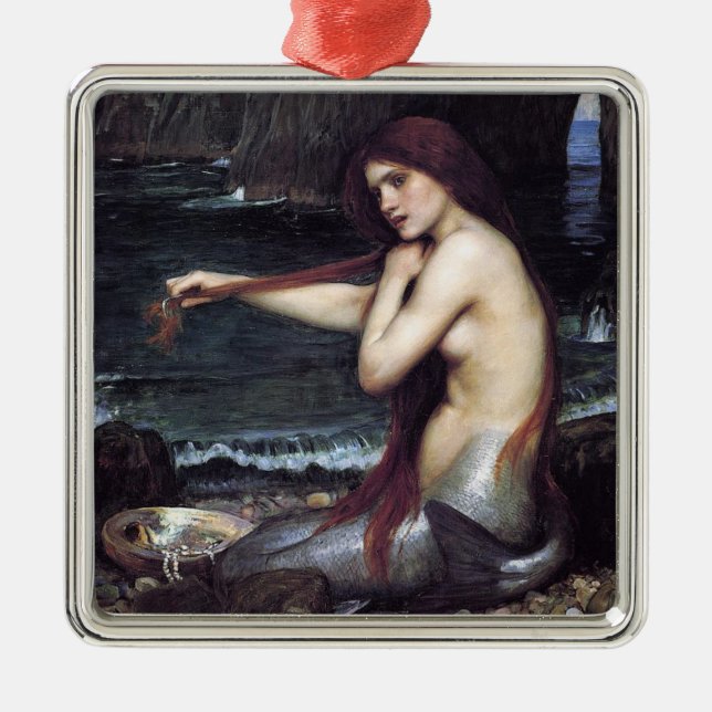 Adorno Metálico Mermaid on the Beach (Frente)