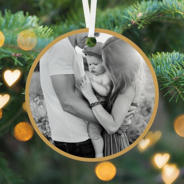 Adorno Metálico Merry + Bright | Foto de los Navidades Ocher Gold (Subido por el creador)