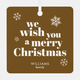 Adorno Metálico Merry Christmas ornament