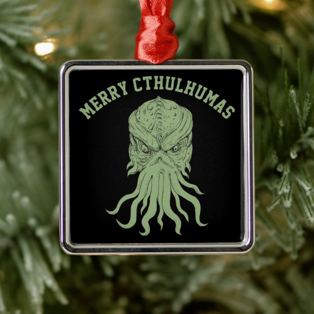 Adorno Metálico Merry Cthulhumas Lovecraft Cthulhu (Árbol)