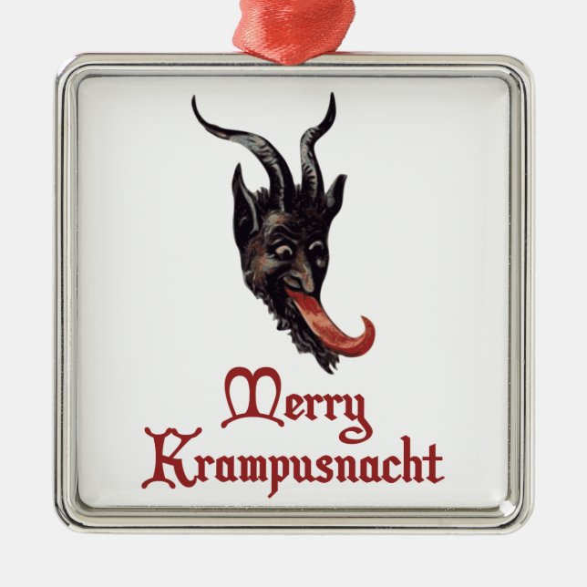 Adorno Metálico Merry Krampusnacht (Frente)
