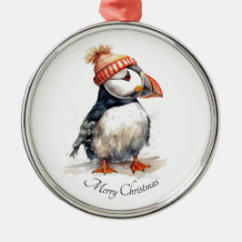 Adorno Metálico Merry Puffin, personalizado