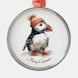 Adorno Metálico Merry Puffin, personalizado