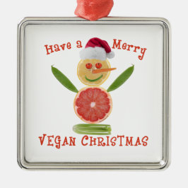 Adorno Metálico Merry Vegan Navidades