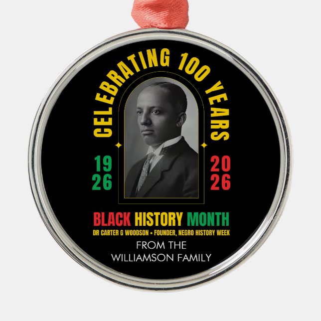 ADORNO METÁLICO MES DE LA HISTORIA NEGRA CENTENARIO 100 AÑOS BHM (Frente)
