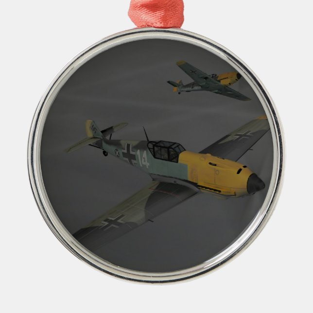 Adorno Metálico Messerschmitt ME109 (Frente)