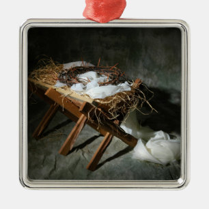 Adorno Metálico Metáfora de la historia del navidad