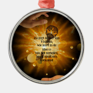 Adorno Metálico Metalen ornament met de leer van Vishnuh 