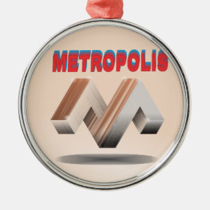 Adorno Metálico metrópolis 1