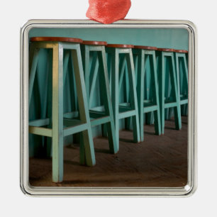 Adorno Metálico México, Oaxaca, pared de la línea Green Bar Stools