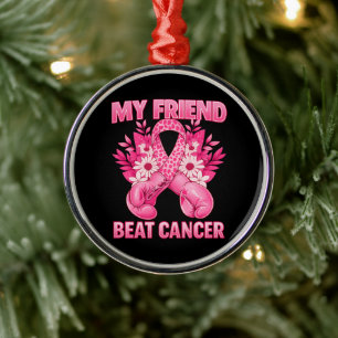 Adorno Metálico Mi amigo venció el cáncer