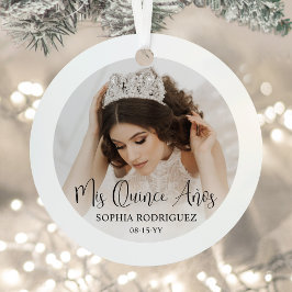 Adorno Metálico Mi escritura moderna Quince Años Quinceañera 2 Fot