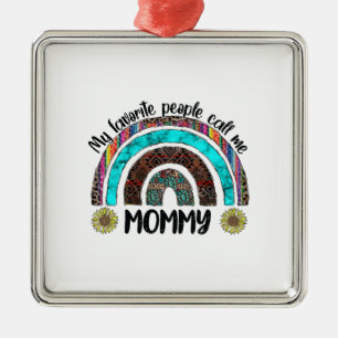 Adorno Metálico Mi gente favorita me llama mamá