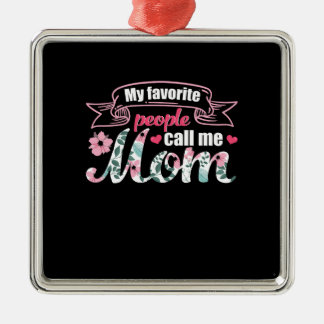 Adorno Metálico Mi gente favorita me llama mamá