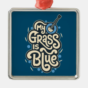 Adorno Metálico Mi Grasa Es Música Folclórica Azul Azul