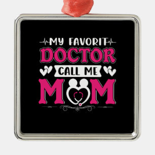 Adorno Metálico Mi Médica favorito me llama mamá