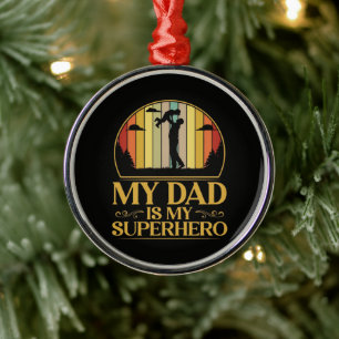 Adorno Metálico Mi papá es mi superhéroe