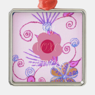 Adorno Metálico Mi pequeña Princesa: Inspiradora la vendora rosa d