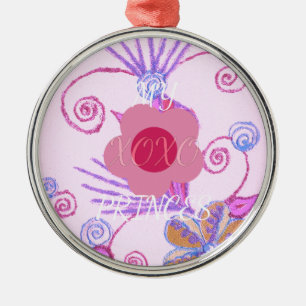 Adorno Metálico Mi pequeña Princesa: Inspiradora la vendora rosa d