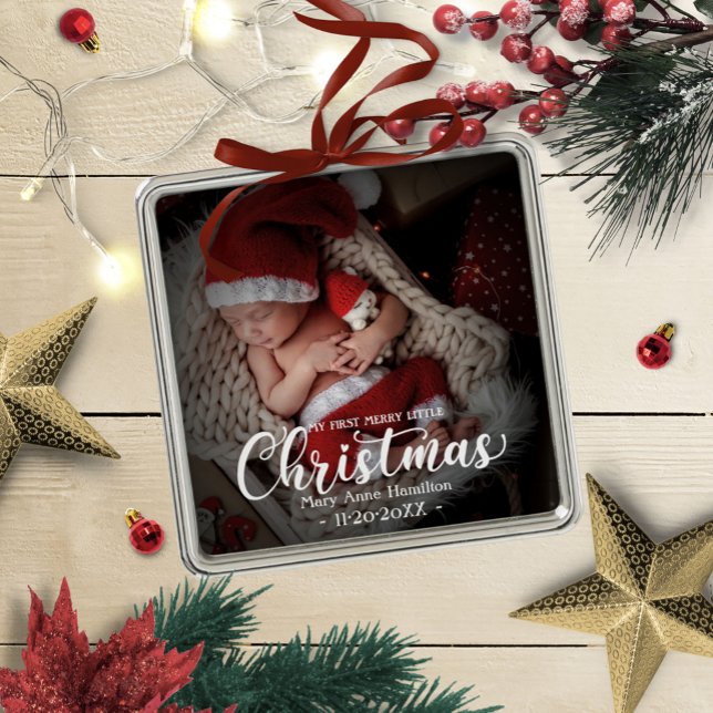 Adorno Metálico Mi primer hijo, Navidades recién nacidos, foto del (Subido por el creador)