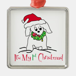 Adorno Metálico Mi primera Navidad