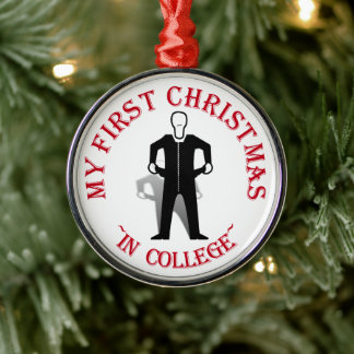 Adorno Metálico Mi Primera Navidad En La Universidad