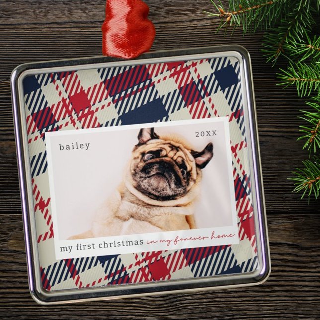 Adorno Metálico Mi primera Navidad para siempre en casa Mascota fo (Subido por el creador)