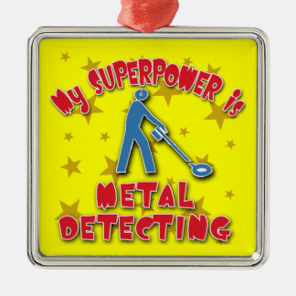 Adorno Metálico Mi superpotencia es detección metalizado