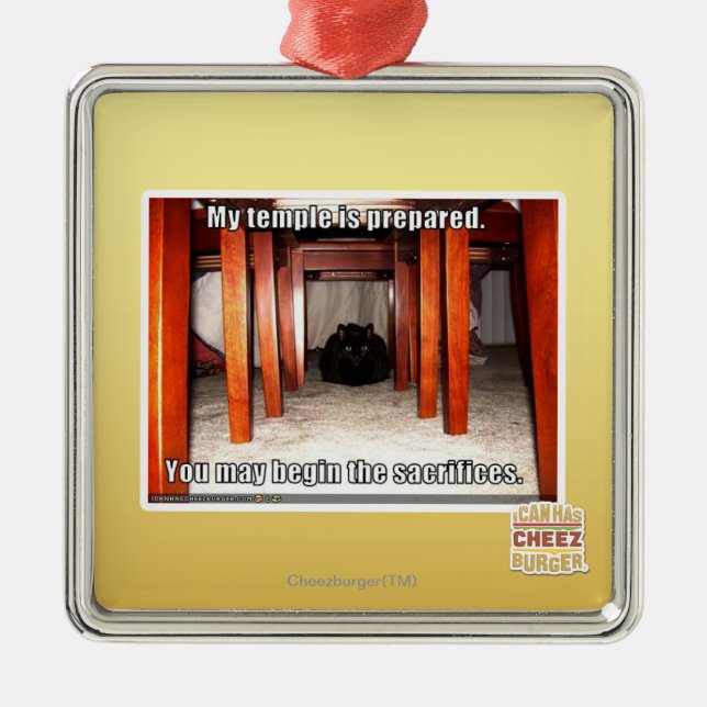 Adorno Metálico Mi templo está preparado. (Frente)