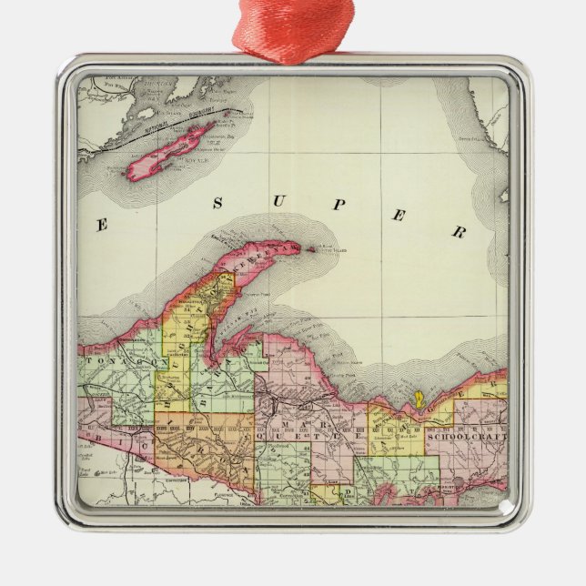 Adorno Metálico Michigan septentrional (Frente)