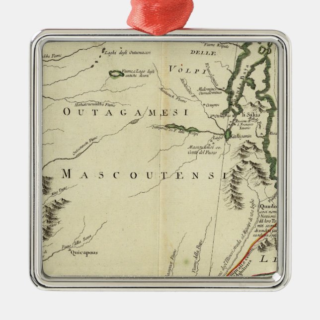 Adorno Metálico Michigan, Wisconsin, Illinois (Frente)