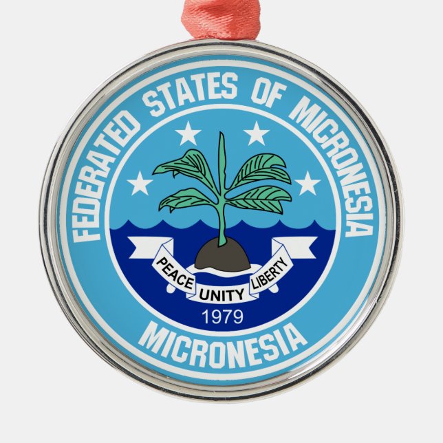 Adorno Metálico Micronesia Round Emblem (Frente)