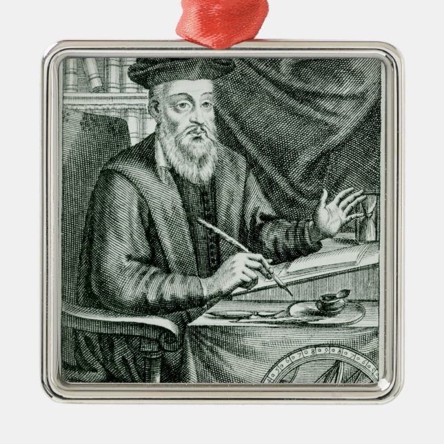 Adorno Metálico Miguel de Nostredame (Frente)