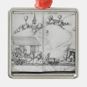 Adorno Metálico Mina de plata de las Croix-aux.-Minas del La,