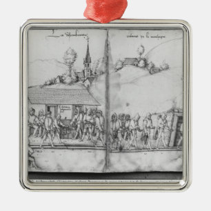 Adorno Metálico Mina de plata de las Croix-aux.-Minas del La,