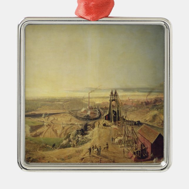 Adorno Metálico Minas de carbón y minas de la arcilla en (Frente)