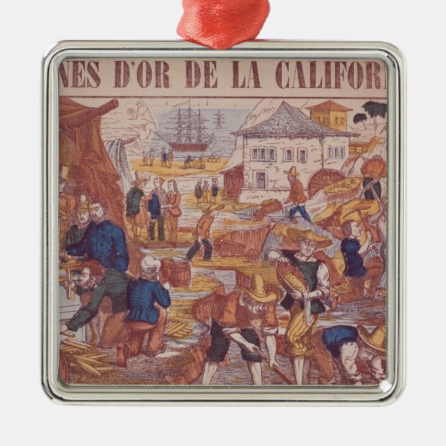 Adorno Metálico Minas de oro de California (Frente)
