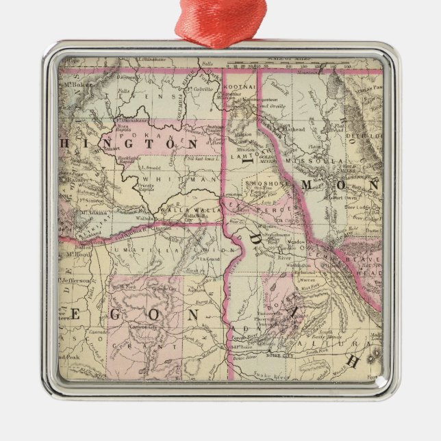 Adorno Metálico Mineral, lavado, Ida, Mont (Frente)